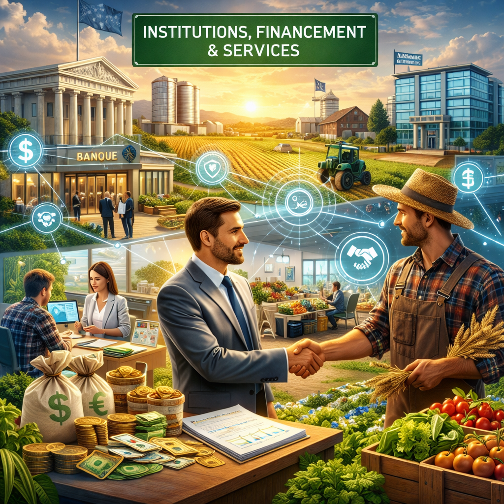 Institutions, financement et services